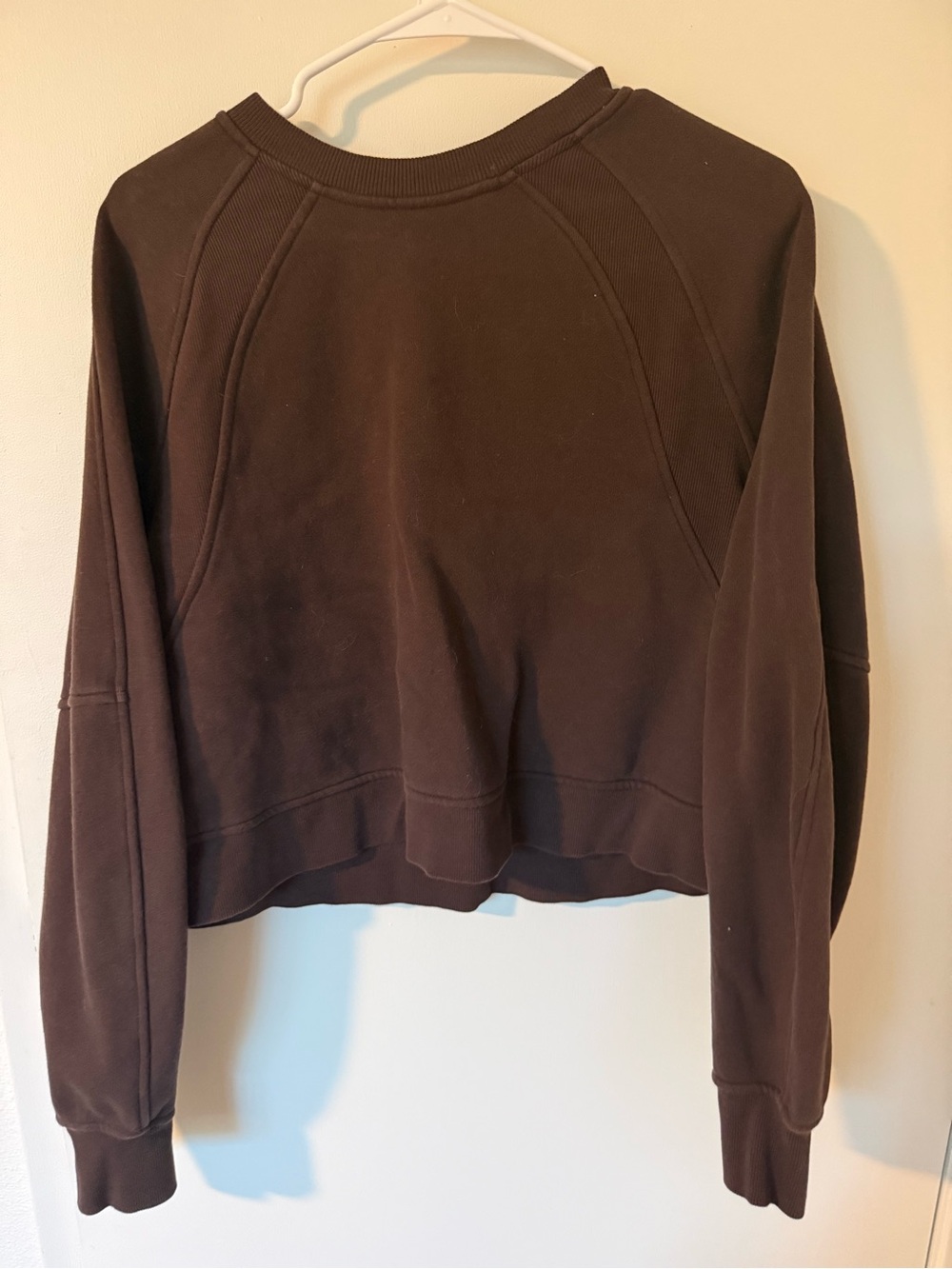 lululemon athletica Cropped Crew Sweatshirt - Brown